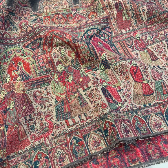 Large Pure Pashmina Kani Shawl - Picture 4 of 7